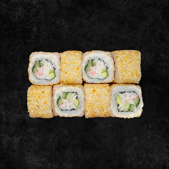 Калифорния в кунжуте с крабом