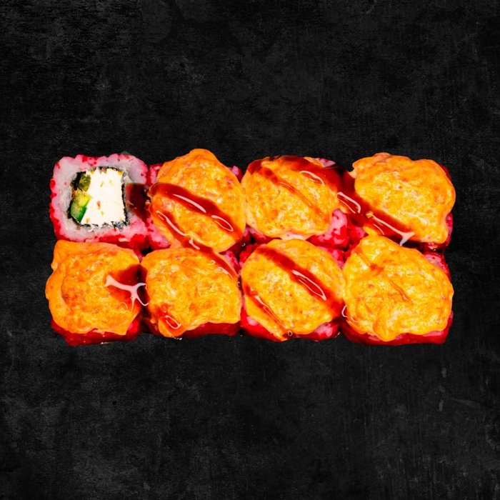 Запеченный с мидиями